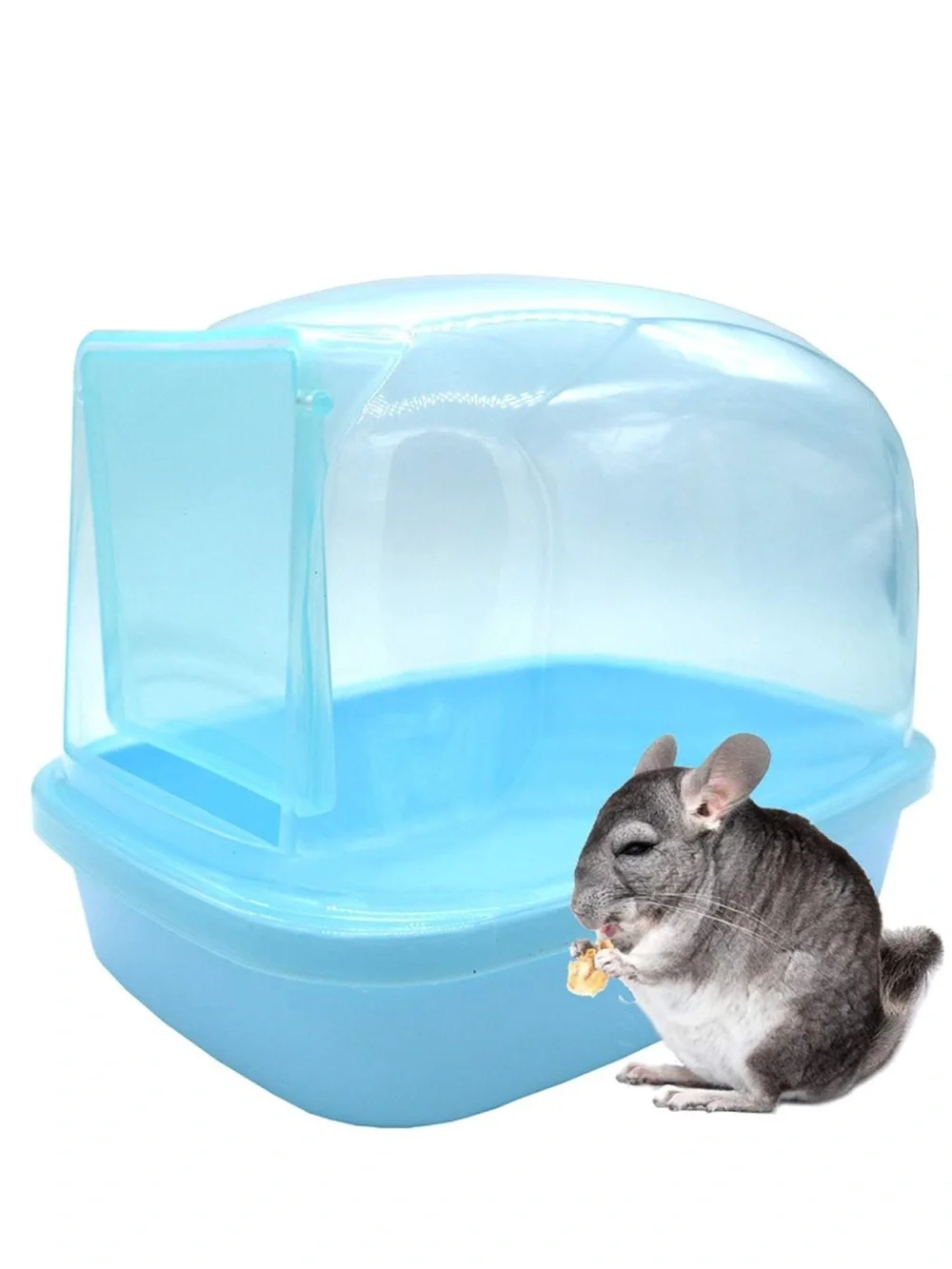 Clear Protective Silicone Case - Light Blue for Small Electronics